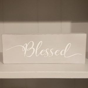 Blessed Home Decor Wooden Sign